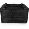 PICNIC TIME Double Decker Casserole Tote, 2-Layer Potluck Casserole Carrier, Insulated Thermal Food Carrier, Insulated Casserole Carrier, (Black)(Double Decker – Black)