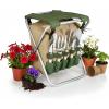 PICNIC TIME Garden Kneeler and Seat, Folding Gardening Bench, Portable Garden Stool and Kneeler with Detachable Tote Organizer for Weeding & Yard Work (Olive Green with Beige Accents)