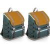 PICNIC TIME OTG Traverse Backpack Cooler, Soft Cooler, Hiking Backpack(Yellow)