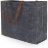 PICNIC TIME Unisex Market Waxed Canvas Tote With Leatherette Handles, Versatile Large Canvas Tote, Heavy-duty Oversized Travel Beach Bag