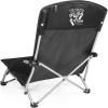 Personalized Tranquility Beach Chair with Carry Bag – Low Beach Chair for Adults – Low Lawn Chair(Black)