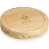 Picnic TIME NFL Brie Cheese Board and Knife Set – Charcuterie Board Set – Wood Cutting Board(New Orleans Saints)