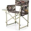 Picnic TIME Outdoor Directors Chair with Side Table, Beach Chair for Adults, Camping Chair with Table(Camouflage)