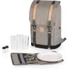 Picnic TIME PT-Frontier Picnic Backpack – Backpack Cooler with Picnic Set – Cooler Backpack Picnic Kit, (Heathered Gray)