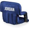 Picnic TIME Personalized Ventura Stadium Seat with Back Support, Custom Bleacher Seat, Reclining Beach Floor Chair(Navy Blue)