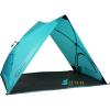 Pismo A-Frame Beach Tent – Pop Up Tent – Beach Umbrella Shade (Aqua Blue)