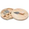 TOSCANA – a Picnic Time brand Acacia Brie Cheese Board and Knife Set – Charcuterie Board Set – Wood Cutting Board, (Acacia Wood) 7.5 Inches(Parawood)