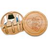TOSCANA – a Picnic Time brand Circo Cheese Cutting Board & Tools Set, Brown, Disney Mickey & Minnie Mouse (854-00-505-103-11)(Disney Mickey Mouse & Minnie Mouse – Parawood)