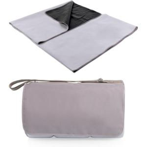 ONIVA – a Picnic Time Brand – Blanket Tote XL Outdoor Picnic Blanket – Beach Blanket – Camping Blanket(Greige – Beige/Grey)