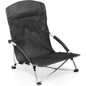 ONIVA – a Picnic Time brand – Tranquility Beach Chair with Carry Bag – Low Beach Chair(Black)