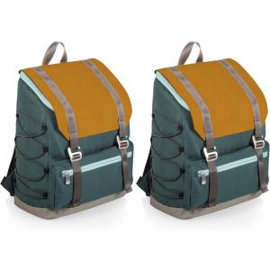 PICNIC TIME OTG Traverse Backpack Cooler, Soft Cooler, Hiking Backpack(Yellow)