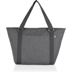 PICNIC TIME Topanga Tote Cooler Bag, Versatile Insulated Cooler Bag with 24-Can Capacity, Soft Insulated Tote with Water-Resistant Interior Liner, Long Straps, and Exterior Pocket, (Red)(Heathered Gray)