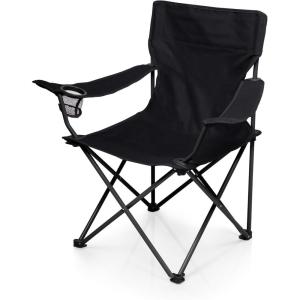 Picnic TIME PTZ Camp Chair, Picnic Chair, Beach Chair with Carrying Bag(Black)