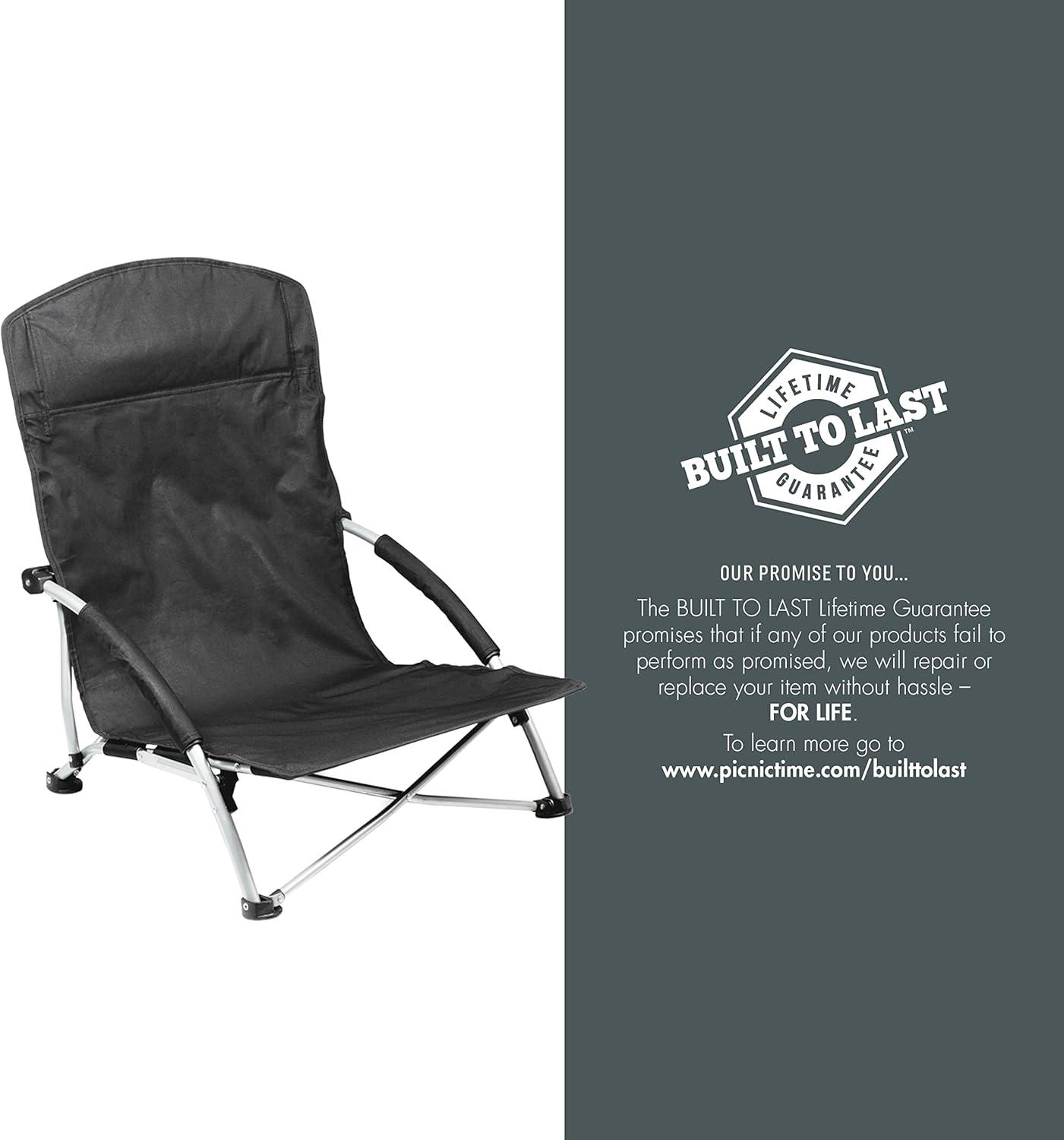 imageNFL Tranquility Beach Chair with Carry Bag Low Beach Chair for Adults Low Lawn Chair