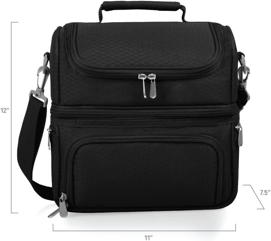 imageNHL Boston Bruins Pranzo Lunch Bag Insulated Lunch Box with Picnic Set Lunch Cooler Bag