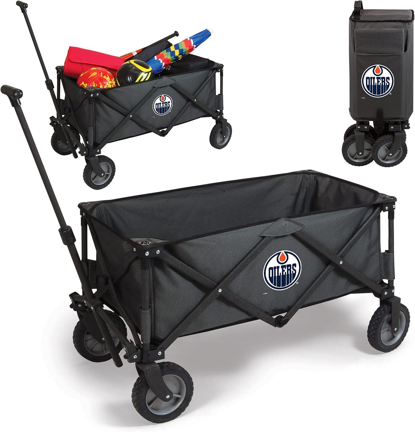 imageNHL Columbus Blue Jackets Adventure Wagon Folding Wagon Wagon Cart Sport Utility Wagon Beach Wagon Collapsible