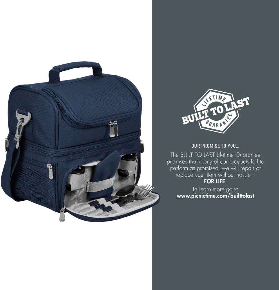 imageNHL Columbus Blue Jackets Pranzo Lunch Bag Insulated Lunch Box with Picnic Set Lunch Cooler Bag
