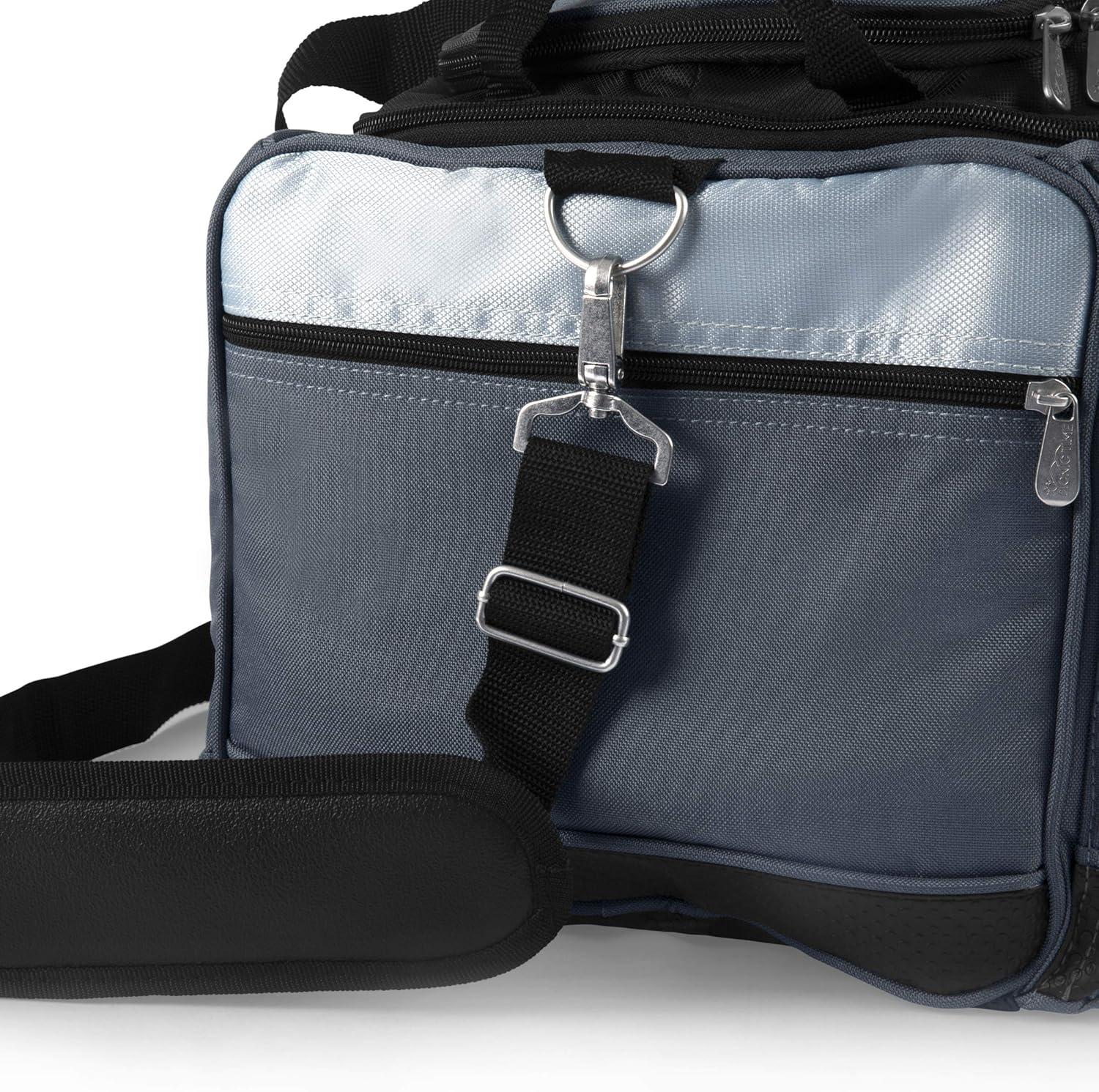 imageONIVA a Picnic Time brand Buccaneer Portable Charcoal Grill ampamp Cooler Tote Black with Gray AccentsOne Size