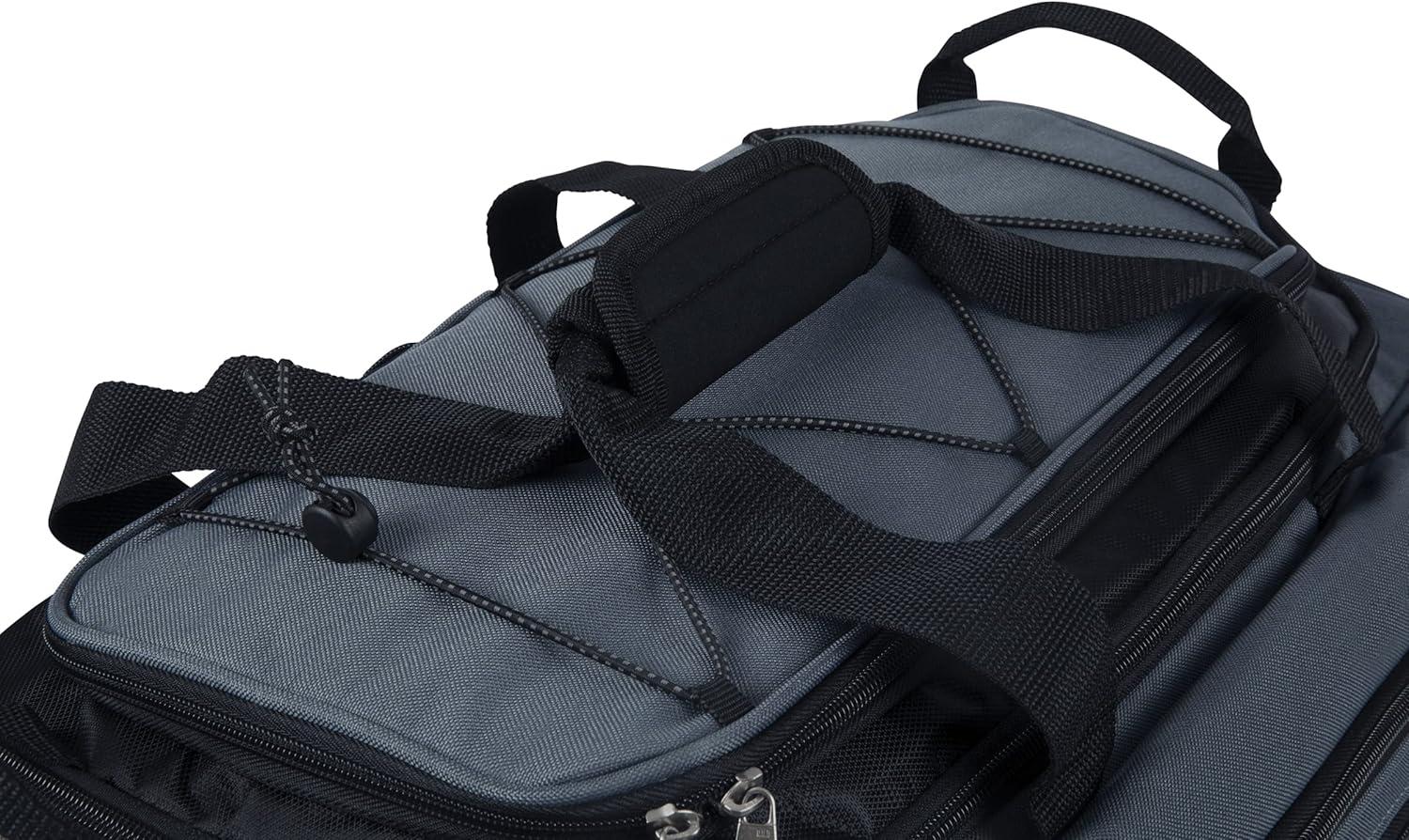 imageONIVA a Picnic Time brand Buccaneer Portable Charcoal Grill ampamp Cooler Tote Black with Gray AccentsOne Size