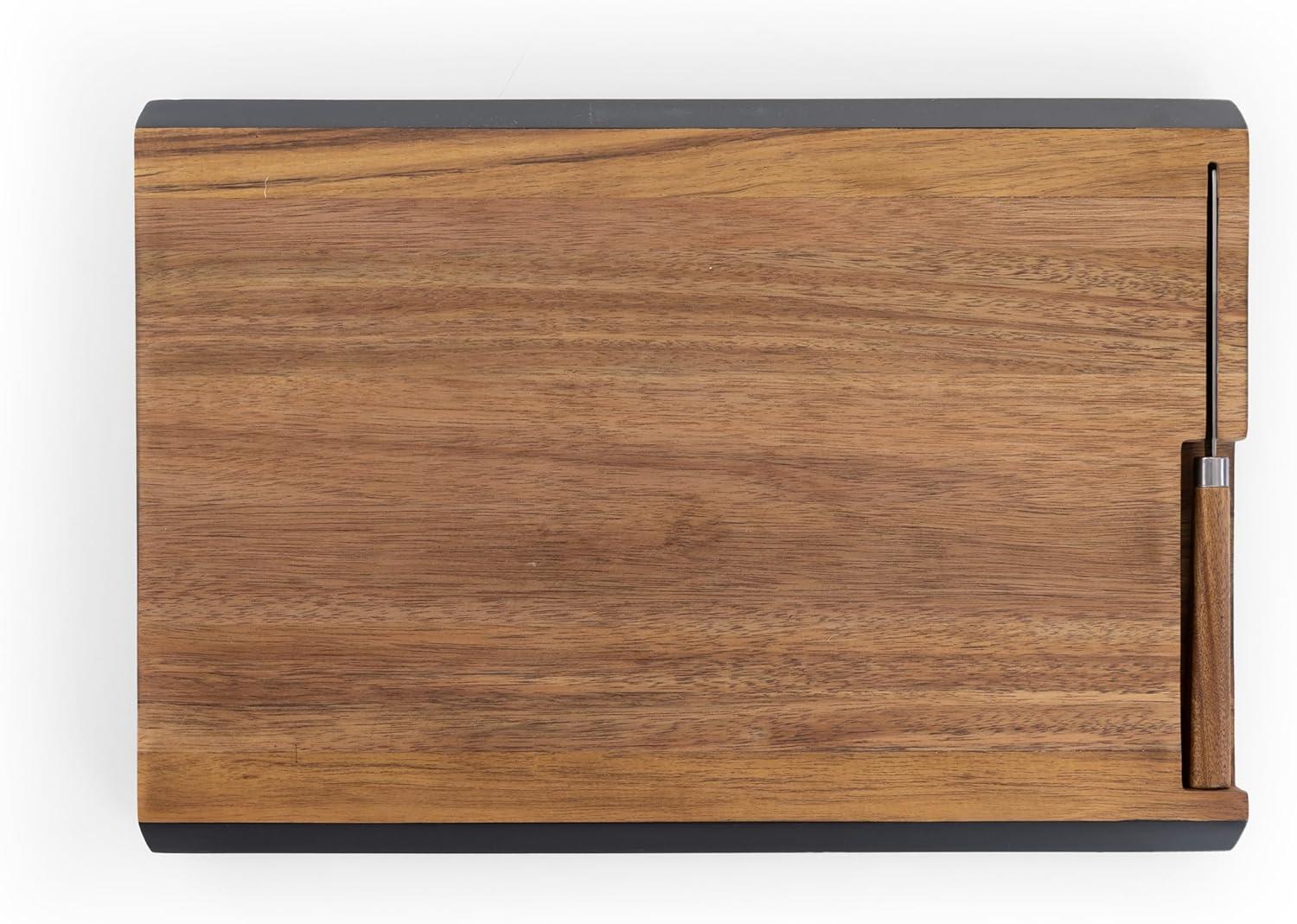 imagePICNIC TIME Formaggio Cheese Board with Chalkboard Cheese Makers Charcuterie Board and Food Labels Acacia Wood Cutting Board Acacia Wood