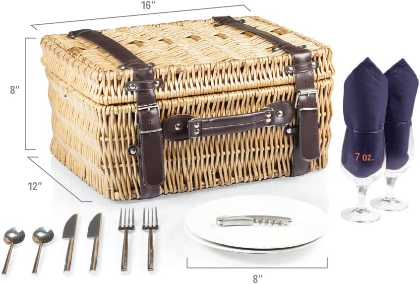 imagePICNIC TIME NCAA Auburn Tigers Champion Picnic Basket with Deluxe Service for Two