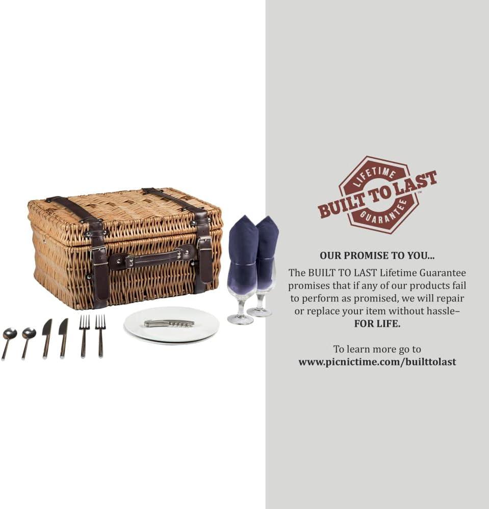 imagePICNIC TIME NCAA Auburn Tigers Champion Picnic Basket with Deluxe Service for Two