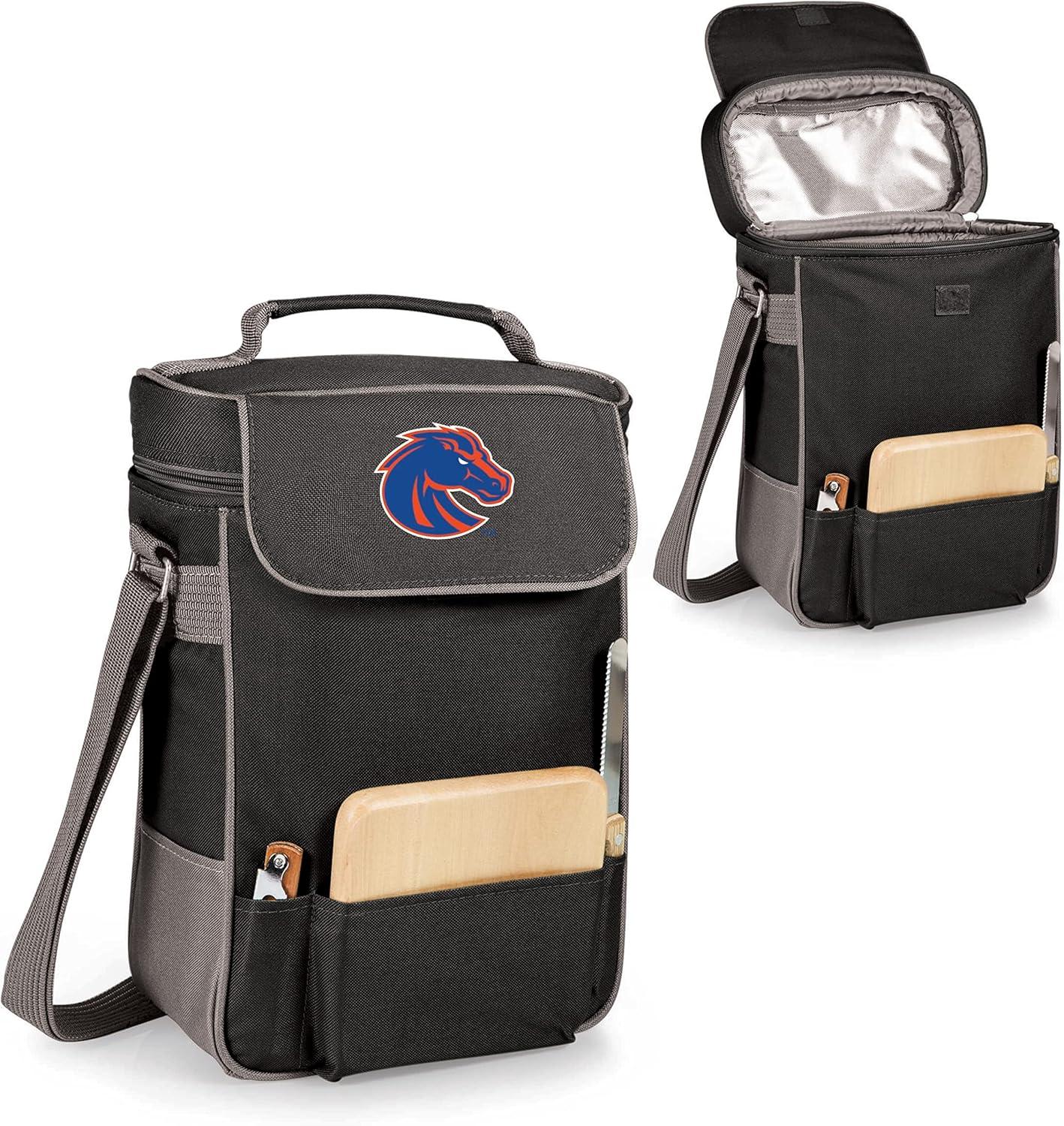 imagePICNIC TIME NCAA Duet Wine ampamp Cheese ToteBlack With Gray Accents