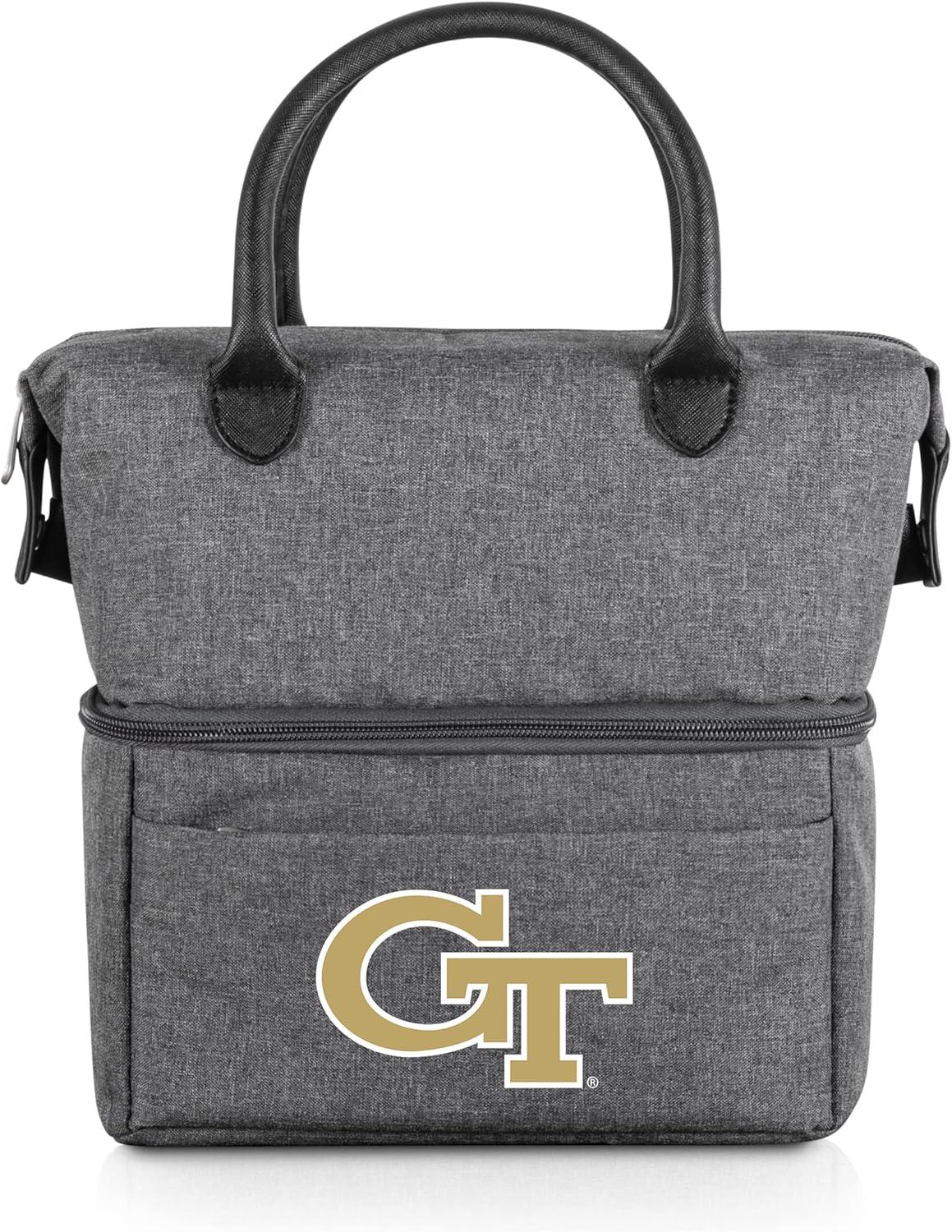 imagePICNIC TIME NCAA UnisexAdult NCAA Urban Lunch Bag Cooler Lunch Tote Insulated Lunch BagGray with Black Accents