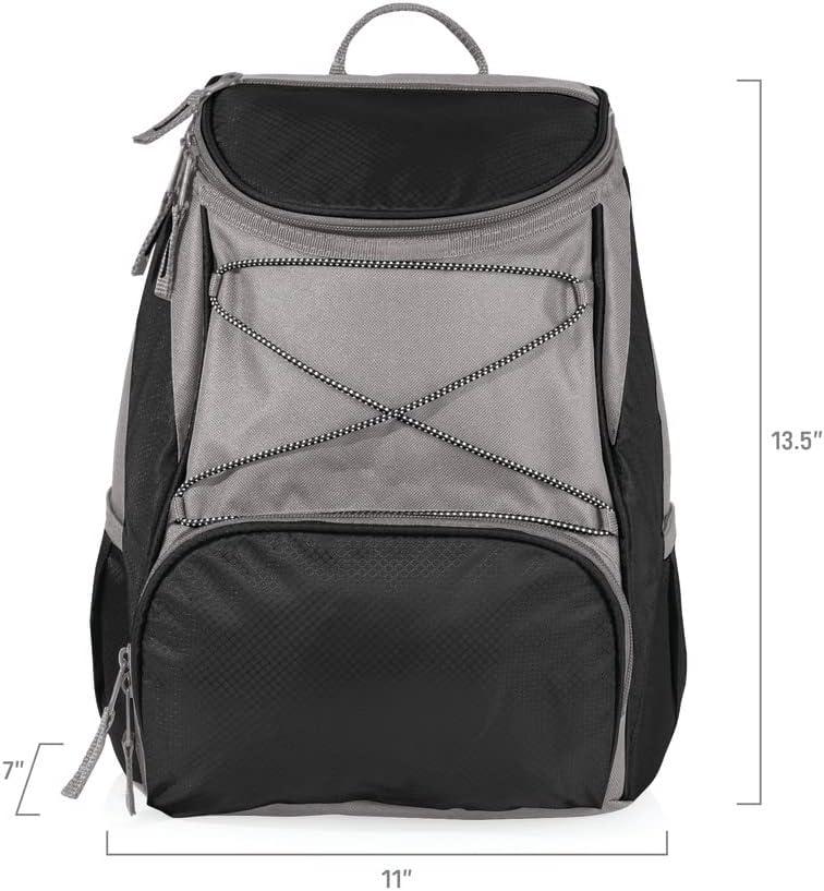 imagePICNIC TIME NHL Colorado Avalanche PTX Backpack Cooler Soft Cooler Backpack Insulated Lunch Bag Black With Gray Accents