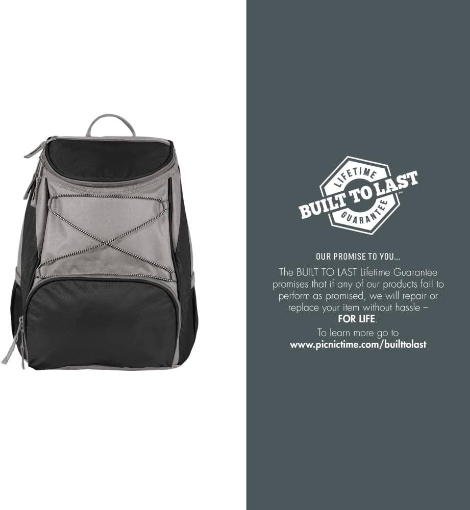 imagePICNIC TIME NHL Colorado Avalanche PTX Backpack Cooler Soft Cooler Backpack Insulated Lunch Bag Black With Gray Accents