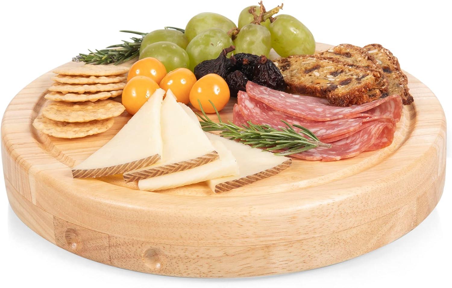 imagePICNIC TIME NHL Columbus Blue Jackets Circo Cheese Board and Knife Set Charcuterie Board Set Wood Cutting Board