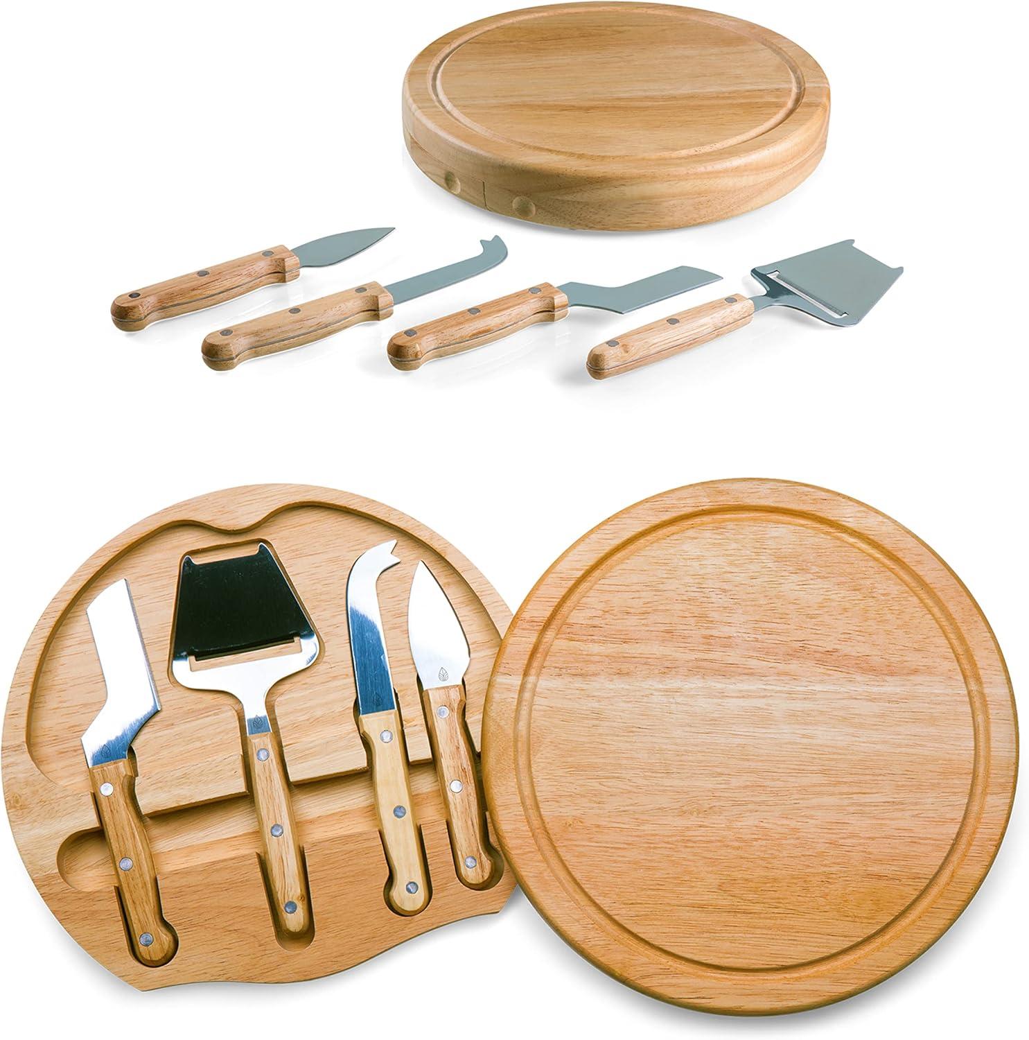 imagePICNIC TIME NHL Columbus Blue Jackets Circo Cheese Board and Knife Set Charcuterie Board Set Wood Cutting Board