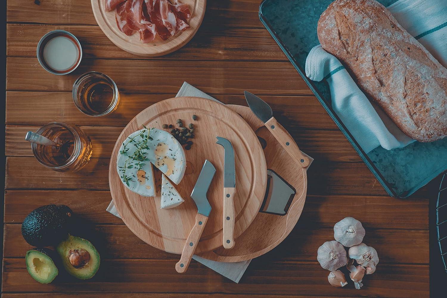 imagePICNIC TIME NHL Columbus Blue Jackets Circo Cheese Board and Knife Set Charcuterie Board Set Wood Cutting Board