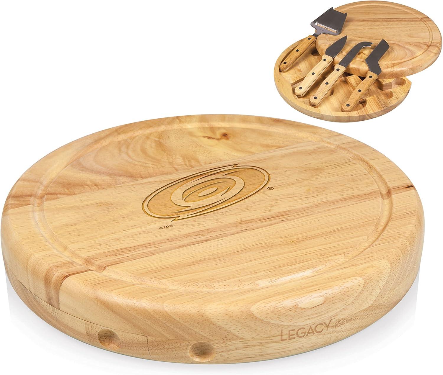 imagePICNIC TIME NHL Columbus Blue Jackets Circo Cheese Board and Knife Set Charcuterie Board Set Wood Cutting Board