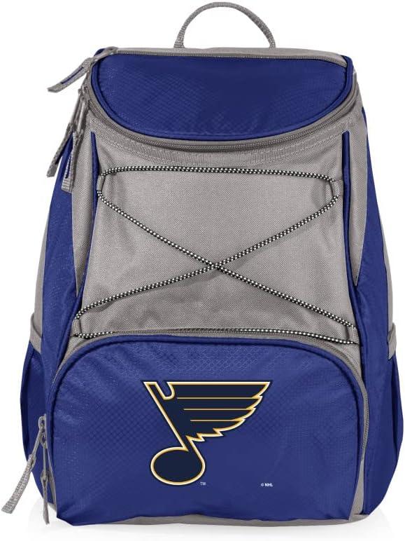 imagePICNIC TIME NHL UnisexAdult NHL PTX Backpack CoolerNavy Blue with Gray Accents