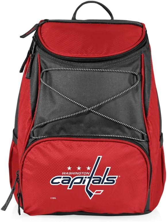 imagePICNIC TIME NHL UnisexAdult NHL PTX Backpack CoolerRed with Gray Accents
