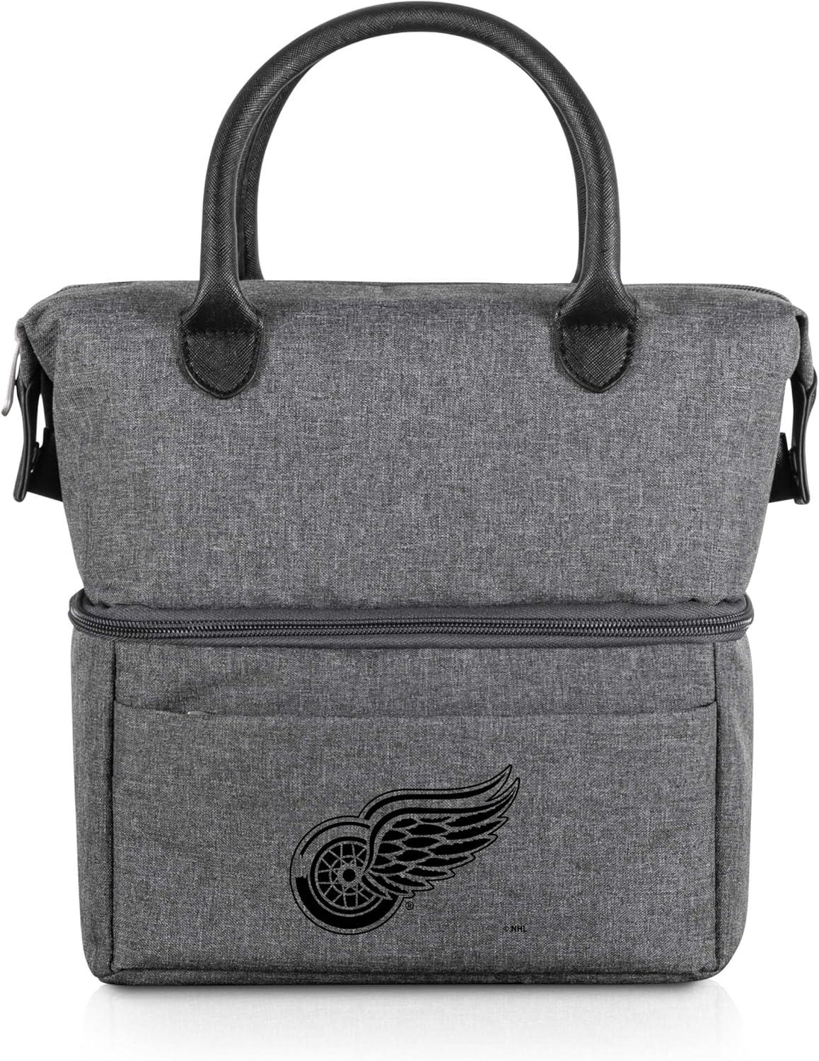 imagePICNIC TIME NHL unisexadult NHL Urban Lunch Bag Cooler Lunch Tote Insulated Lunch BagGray with Black Accents