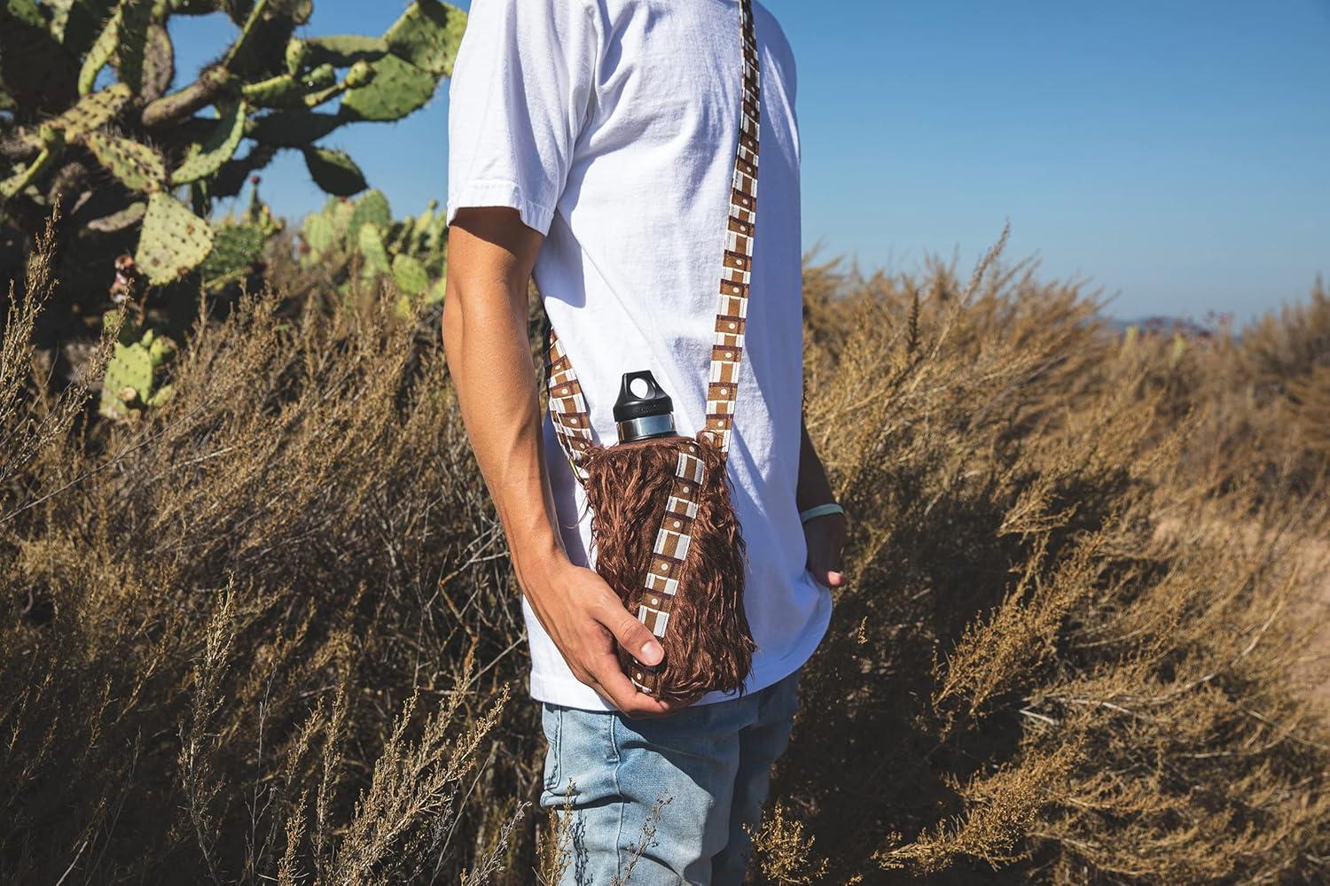 imagePICNIC TIME Star Wars Chewbacca Water Bottle Holder Insulated Water Bottle Cooler Bag Brown