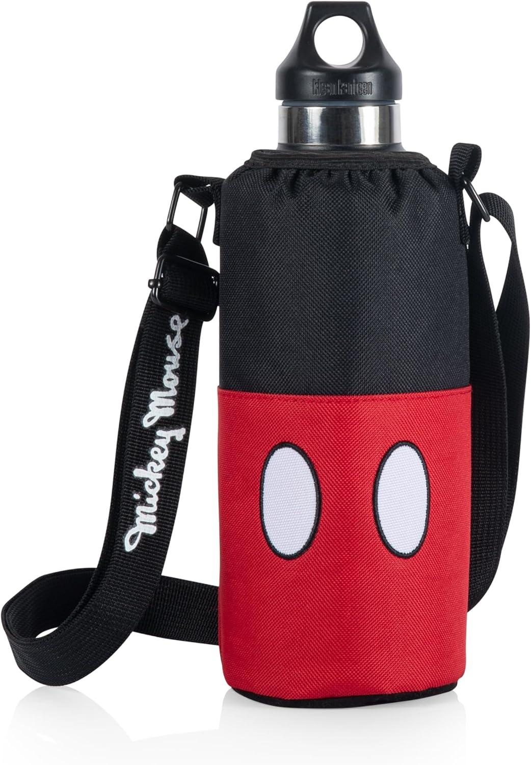 imagePicnic TIME Disney Mickey Mouse Shorts Shorts Bottle Cooler Water Bottle Holder Insulated Water Bottle Cooler Bag Black with Red PatternDisney Mickey Mouse Black with Red Pattern