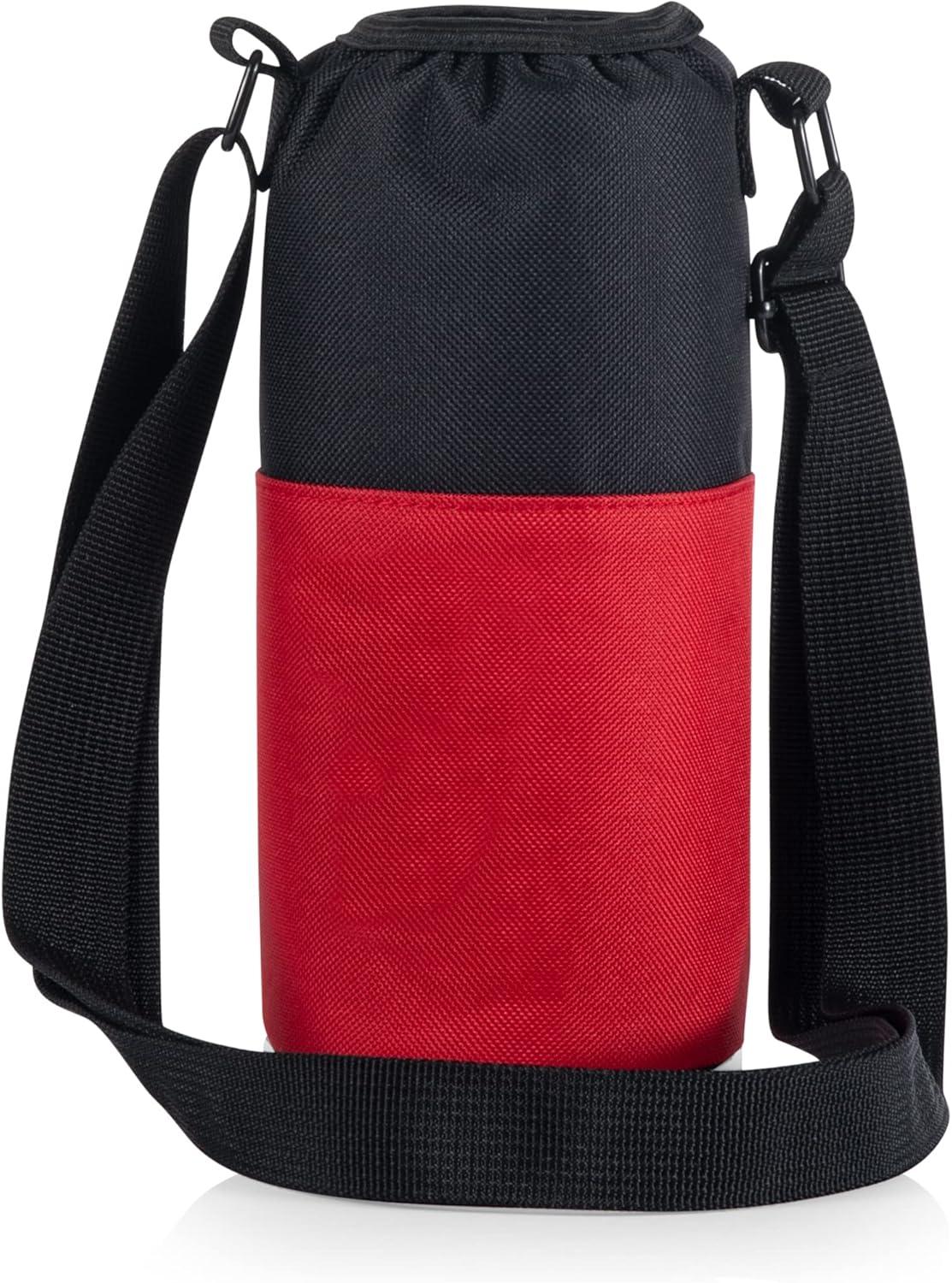 imagePicnic TIME Disney Mickey Mouse Shorts Shorts Bottle Cooler Water Bottle Holder Insulated Water Bottle Cooler Bag Black with Red PatternDisney Mickey Mouse Black with Red Pattern