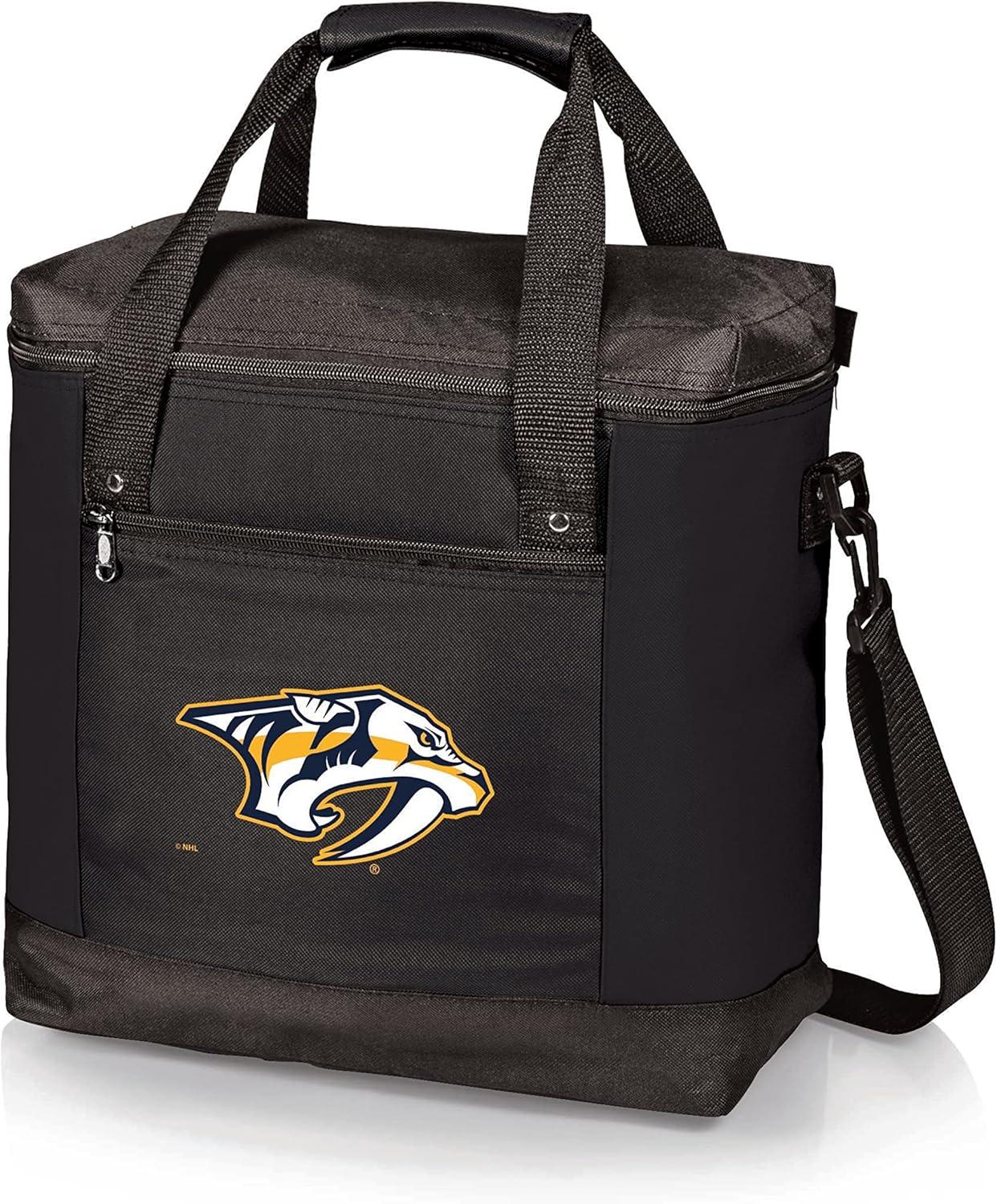 imagePicnic TIME NHL UnisexAdult NHL Montero Tote Cooler Bag Soft Cooler Bag Picnic ToteBlack
