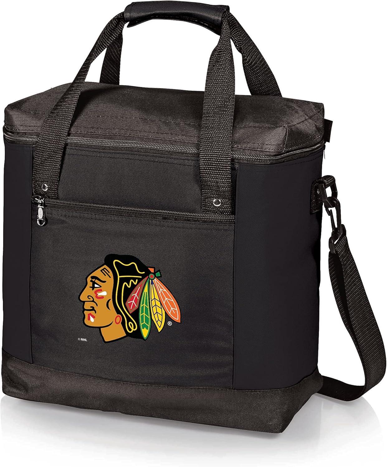 imagePicnic TIME NHL UnisexAdult NHL Montero Tote Cooler Bag Soft Cooler Bag Picnic ToteBlack