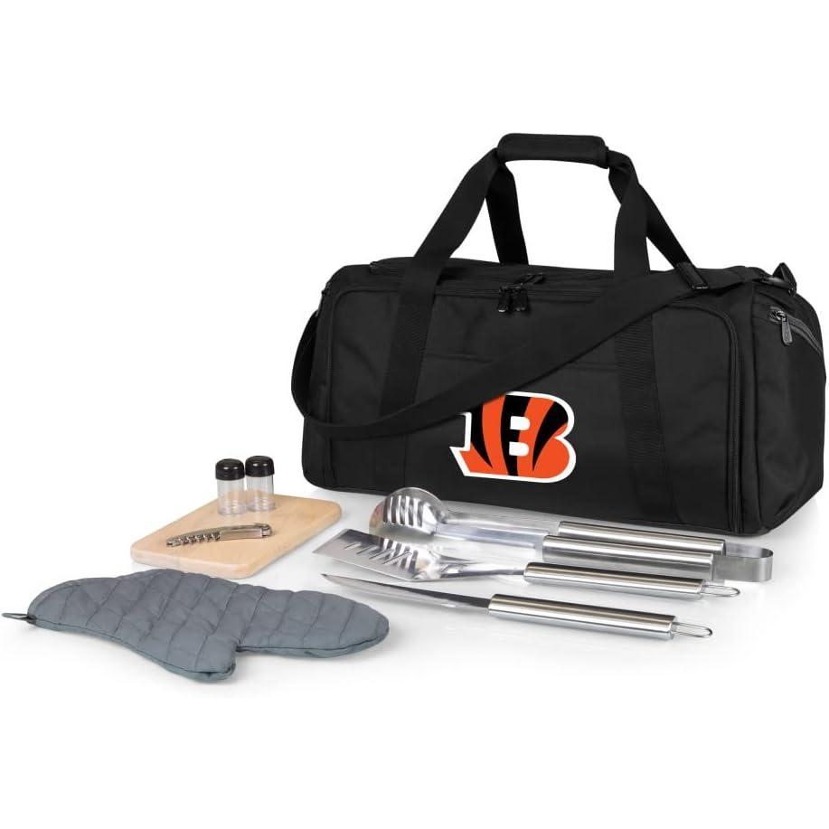 imageNFL BBQ KitCooler Tote with Barbecue and Picnic AccessoriesCincinnati Bengals