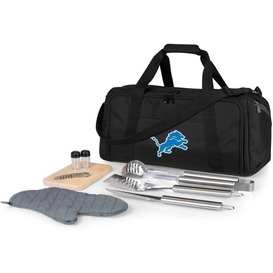 imageNFL BBQ KitCooler Tote with Barbecue and Picnic AccessoriesDetroit Lions