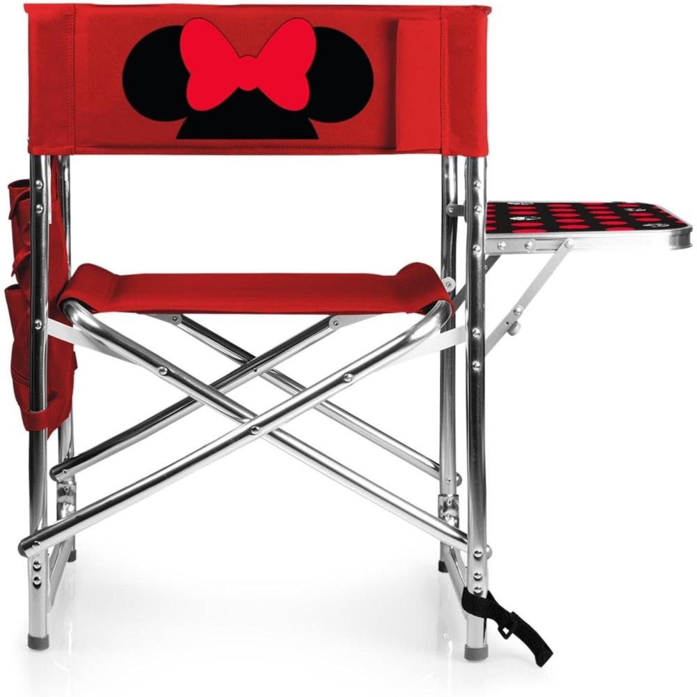 imageONIVA a Picnic Time Brand Disney Nightmare Before Christmas Jack Sports Chair with Side Table Beach Chair Camp Chair for Adults BlackDisney Minnie Mouse Red
