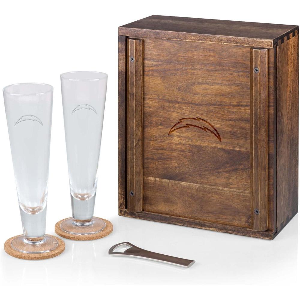 imagePICNIC TIME Brown Arizona Cardinals Pilsner Beer Gift Set for 2Brown