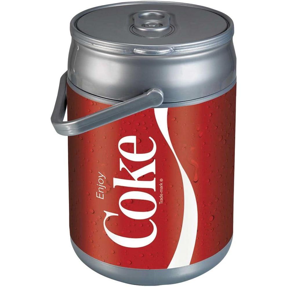 imagePICNIC TIME CocaCola Enjoy Coke Can Cooler 9 Quarts Hard Cooler 10 Can Capacity Small Cooler Silver