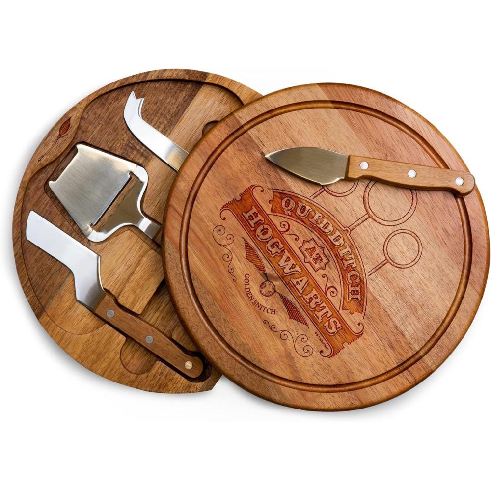 imagePICNIC TIME Disney Lilo ampamp Stitch Acacia Circo Cheese Board and Knife Set Charcuterie Board Set Wood Cutting Board Acacia WoodHarry Potter Quidditch Acacia Wood