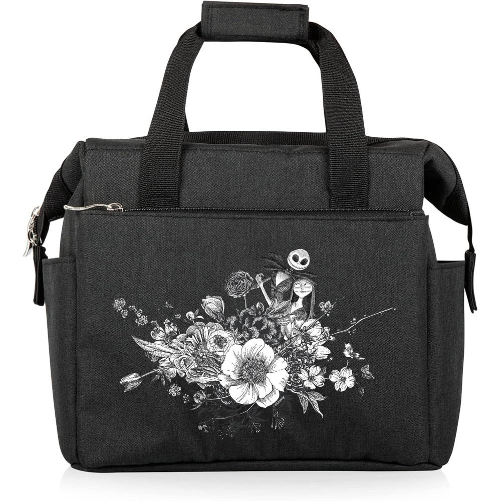 imagePICNIC TIME Disney Lilo ampamp Stitch Drool On The Go Lunch Bag Soft Cooler Lunch Box Insulated Lunch Bag BlackDisney Nightmare Before Christmas Jack Sally Black