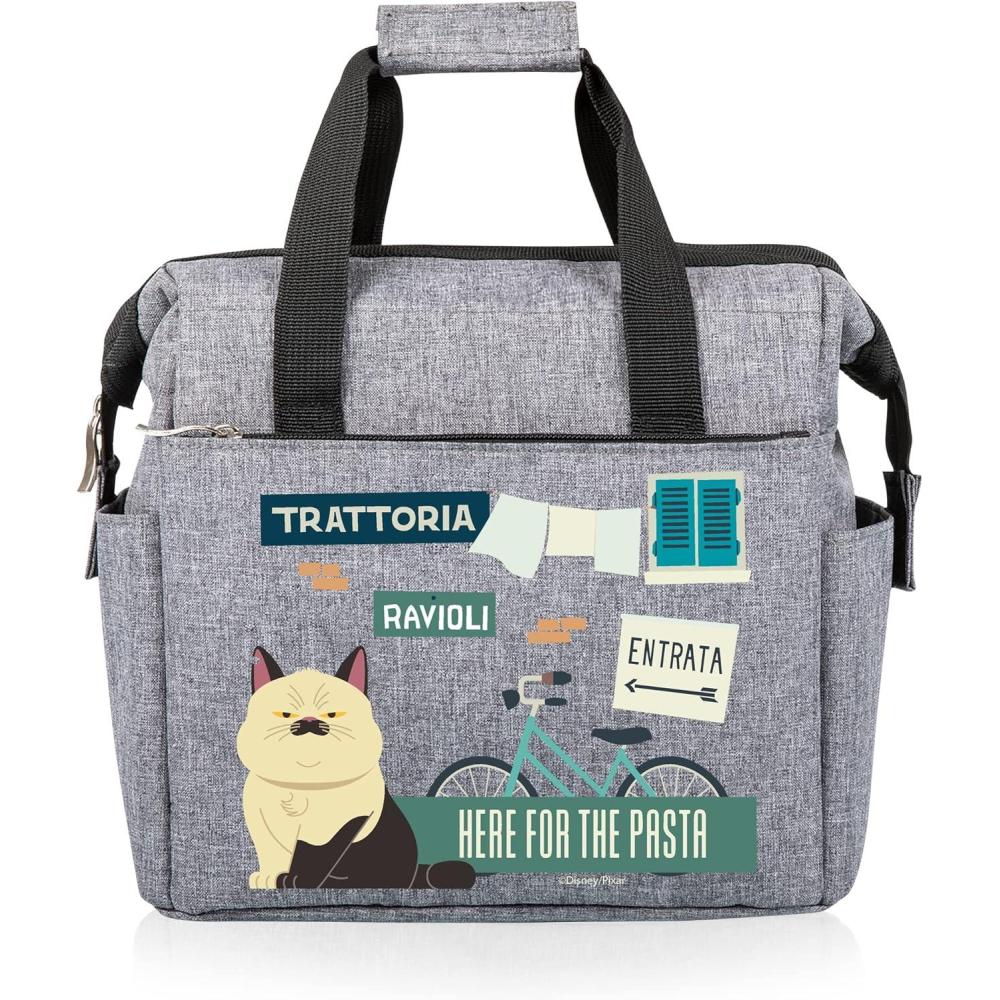 imagePICNIC TIME Disney Lilo ampamp Stitch Drool On The Go Lunch Bag Soft Cooler Lunch Box Insulated Lunch Bag BlackDisney Pixar Luca Heathered Gray